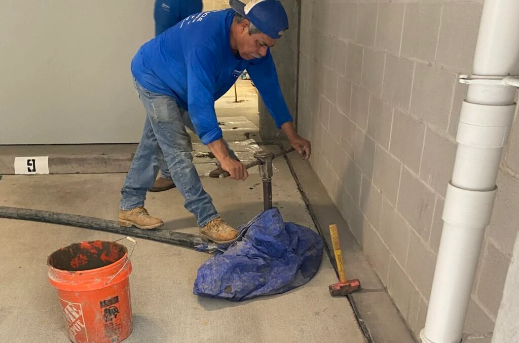 mud jacking concrete